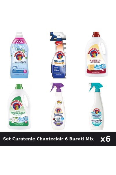 Chanteclair Set 6 Curatenie - Detergent, Degresant, Balsam 1575ml-1800ml-625ml