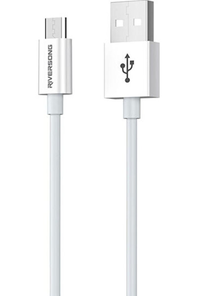 RİVERSONG Lotus 08 1.2μ Καλώδιο USB 2.0 σε micro USB Λευκό (13016800)