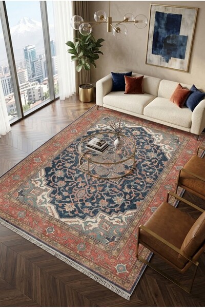 Cos.kim Decorative Carpet Non-Slip Base Stain-Resistant Washable Rug Custom S...