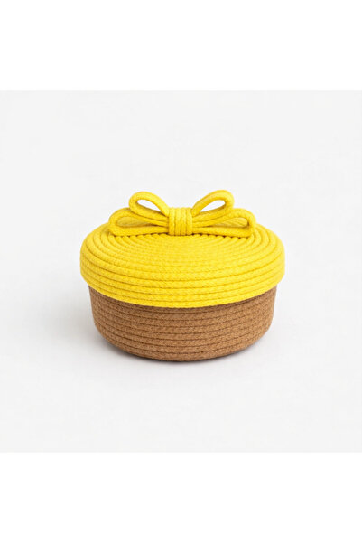 Be Cat Handmade 2-Color Cotton Cord Rope Decorative Box with Lid – Organizer,...