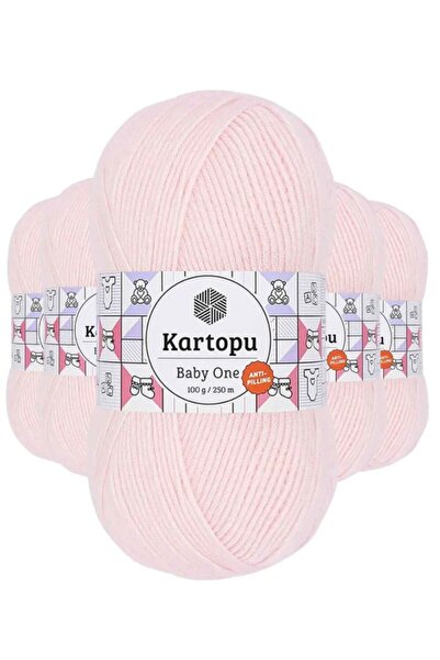 Mudanis 5 Pieces Baby One Non-Pilling Hand Knitting Yarn Wool Baby Pink K255 ...