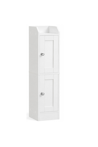 VASAGLE Dulap îngust de baie cu rafturi reglabile și design compact, 20x18x80...