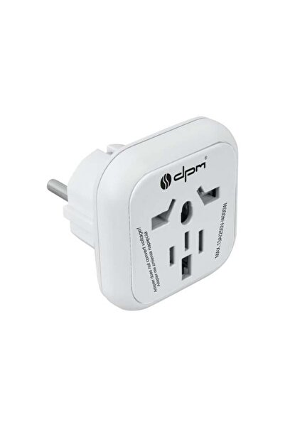 DPM PF01EU-W Travel Adapter with Type E (EU) Plug for USA UK Japan China Devi...