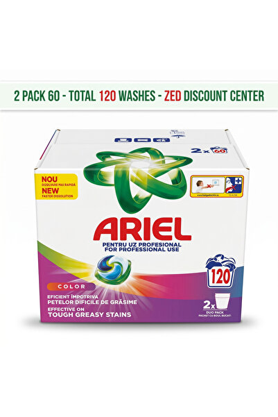 Ariel Capsule detergent de rufe all-in-1 PODS Color, 2 x 60 buc (120 spălări)