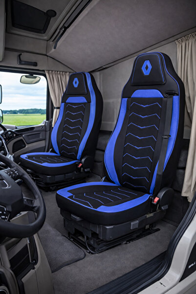 Dalauto Huse scaune camion Renault T 2014+ Negru Albastru