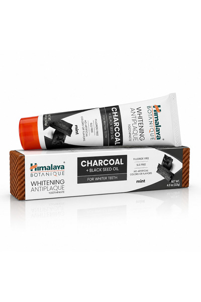 Himalaya Pastă de dinți Botanique® cu cărbune activ și ulei din semințe negre...