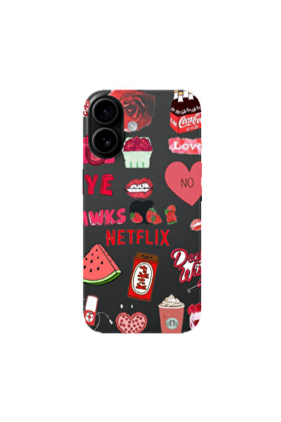 Other Apple Iphone 16 plus pizza is my valentine Transparent Silicone TPU Θήκη