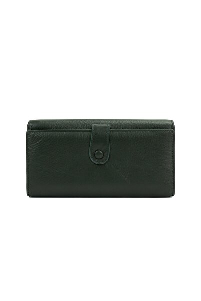 Posete Fagaras Sandra Leather Wallet - Khaki, Genuine Leather Wallet , Women'...