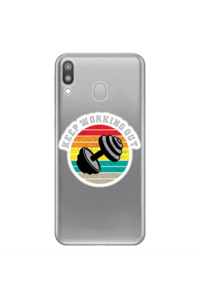 Other Samsung M20 Keep working out Transparent Silicone TPU Θήκη