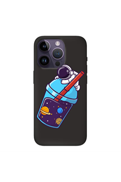 Other Apple iPhone 14 Pro Longing in space Black Colored Silicone TPU Θήκη
