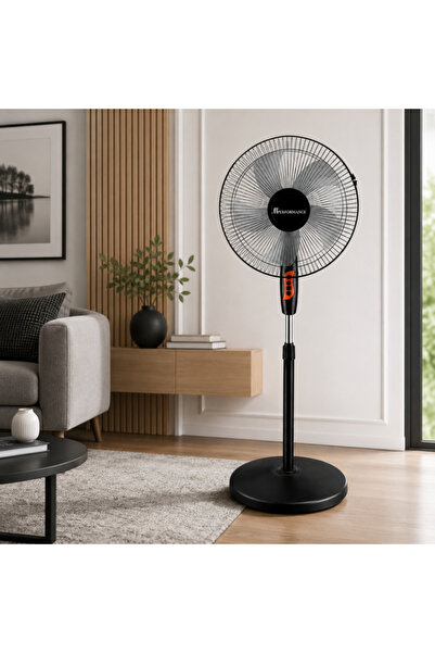AT Performance Ventilator cu Picior AT-2054, 65W, 16 Inch, 3 Viteze, Oscilație Automată