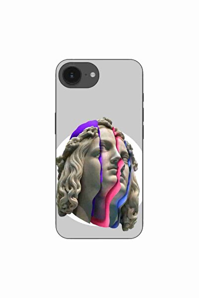 OEM Case compatible with Apple iPhone 16e Silicone Gel Tpu Model Neon Ruins
