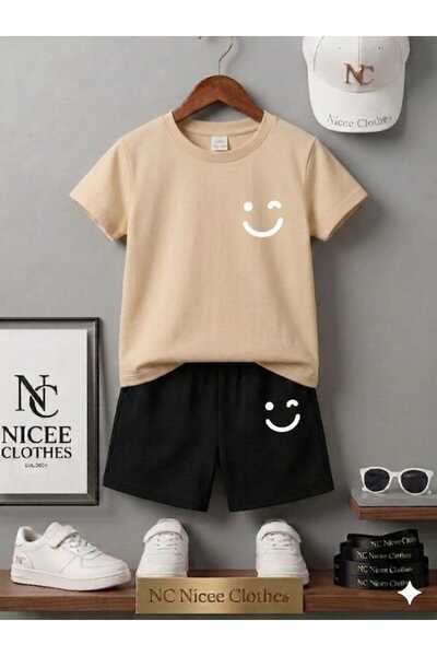 NC Nicee Clothes ΚΑΛΟΚΑΙΡΙΝΟ ΠΑΙΔΙΚΟ ΜΠΛΟΥΖΑΚΙ ΚΑΙ ΣΟΡΤΣ UNISEX (ΜΕ ΛΕΥΚΗ ΕΚΤ...