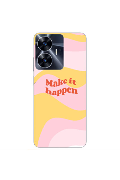 Other Realme Note 50 Make it hapen Transparent Silicone TPU Θήκη