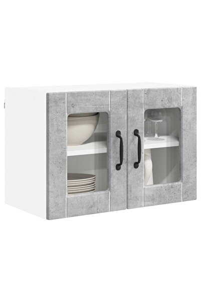 vidaxl Kitchen Cabinet Concrete Grey 60 x 31 x 40 cm Composite Wood