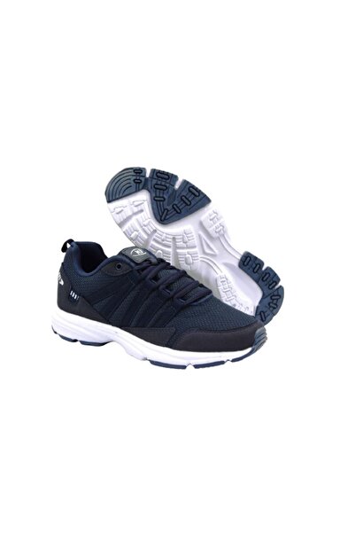 M.P. Lightweight Sole Lace-Up Daily Comfortable Unisex Sports Shoes Navy Whit...