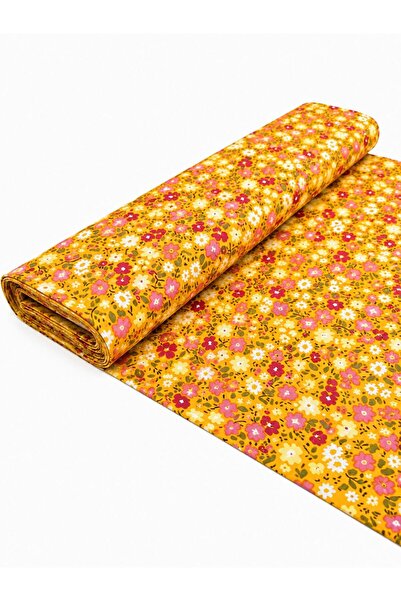 Zümra Baby %100 Pamuk Desenli Poplin Kumaş - Çiçekli - En : 170cm
