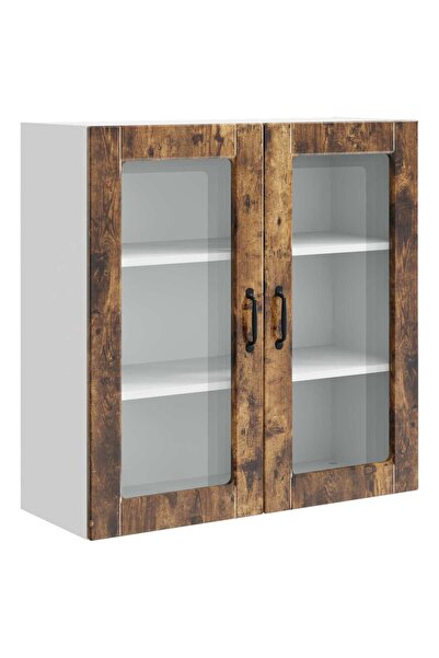 vidaxl Dulap de bucătărie Stejar fumuriu 80 x 31 x 80 cm Lemn compozit