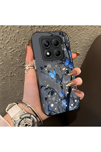 PATTERNOVA Redmi Note 14 Pro 4G/5G Uyumlu Nazarik Kelebek Desenli, Tam Kaplam...