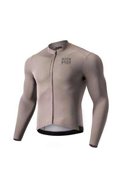 ROCKBROS Tricou de ciclism cu mânecă lungă, tricouri de ciclism MTB, mărimea L