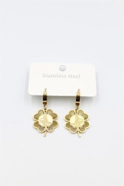 Marsilyan Nvdn- Ieg - Tuğra Yonca Earrings - Gold Iegrs-Nvdn1