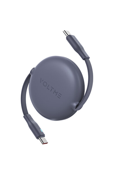 VOLTME Powerlink YoYo Retractable Type-C to Type-C Cable - 60W PD 3.0 Super F...