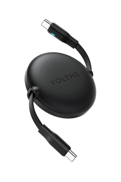 VOLTME Powerlink YoYo Retractable Type-C to Type-C Cable - 100W PD 3.0 Super ...