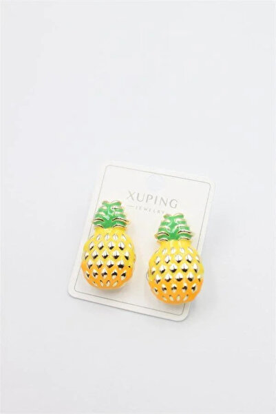 Marsilyan Nvdn- Ieg - Mineli Pineapple Earrings - Gold Iegrs-Nvdn1
