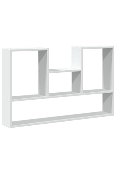 vidaxl Raft de perete alb 99x15x60 cm, lemn stratificat