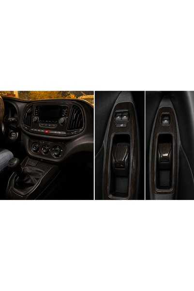 FD Damla Etiket Fiat Doblo Koyu Meşe Maun Kaplama 2015 Sonrası