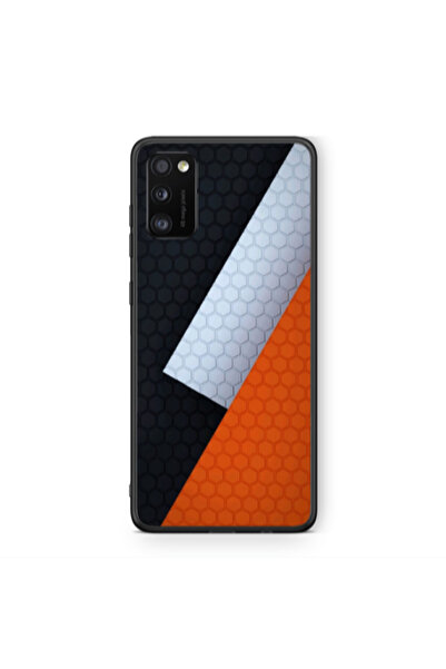 Other Samsung A41 Coated hexagon Black Glossy Θήκη