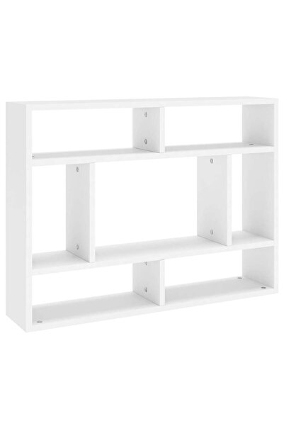 vidaxl Raft de perete, alb, 75x16x55 cm, lemn prelucrat
