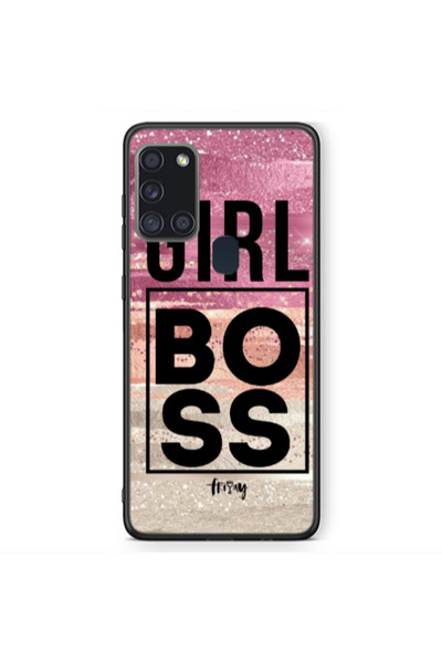 Other Samsung A21S Girl boss friday Black Glossy Θήκη