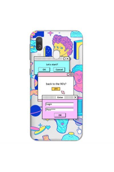 Other Samsung A40 Enter Login Transparent Silicone TPU Θήκη