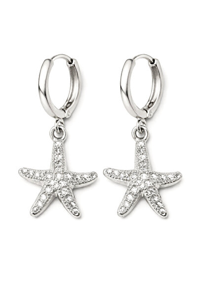 MakeWell Mixed Figure Silver Color Cute Dangle Earrings