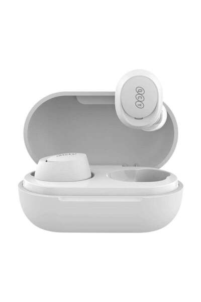 QCY Căști wireless T27, TWS, Bluetooth 5.3, 380 mAh, IPX4, alb
