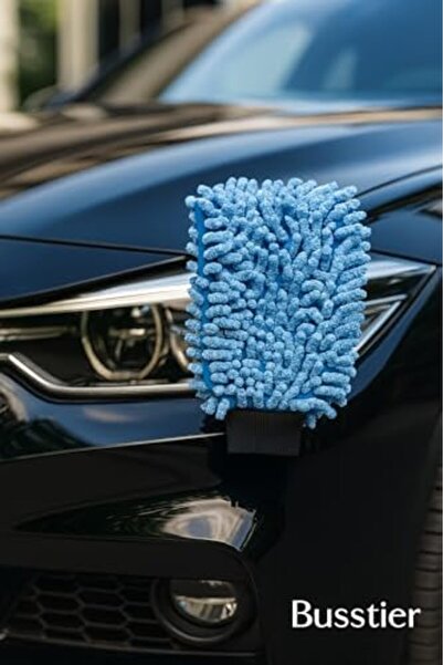 Yıldızan Terra Organik Microfiber Pasta Car Wash Glove High Absorbency No Lin...
