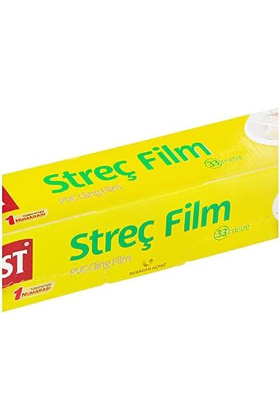 Yıldızan Terra Organik Stretch Film 33 Meters, Transparent Food Storage Stret...