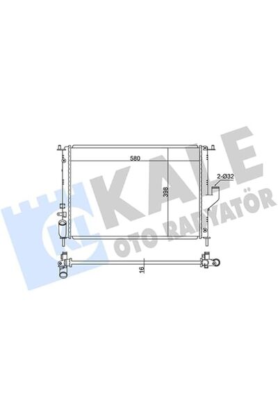 Yıldızan Terra Organic Water Radiator Al/Pl/Brz Duster, 05, Mcv,, Sandero 08,...