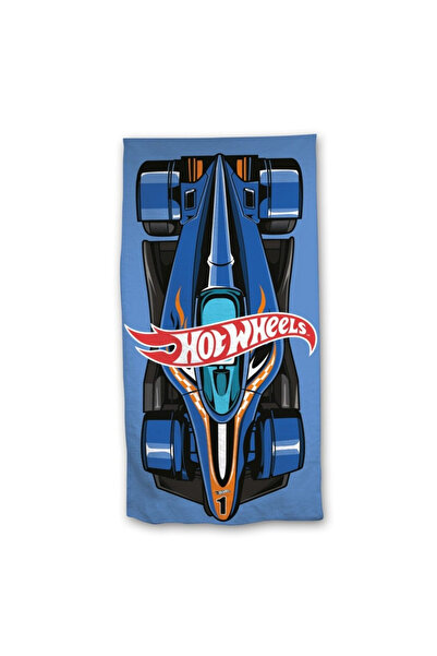 HOT WHEELS Πετσέτα παραλίας μικροϊνών, 140x70 εκ. Μπλε