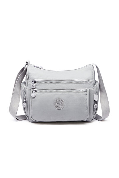 SMART BAGS Medium Size Multi-Pocket Waterproof Crinkle Fabric Women's Shoulde...