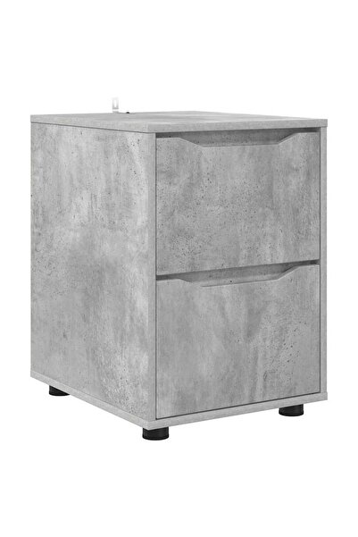 vidaxl Dulap de depozitare Gri din beton 40 x 48 x 57 cm Lemn compozit
