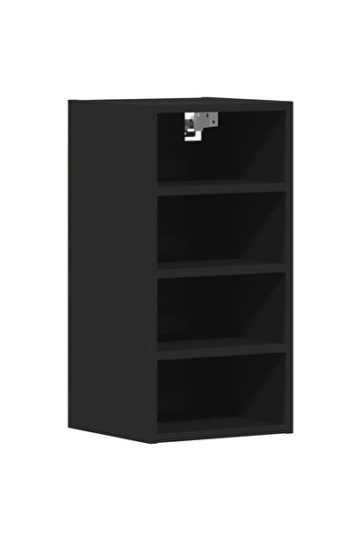 vidaxl “Riga” wall cabinet, black, 30x29.5x60 cm, chipboard