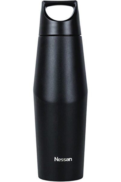 Nissan Double-Walled Vacuum Insulated Stainless Steel Travel Flask, 540ml, Black