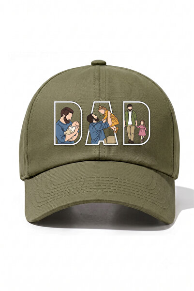 l'eivor Dad- Dad & Daughter Very Special Design Printed Cotton Hat