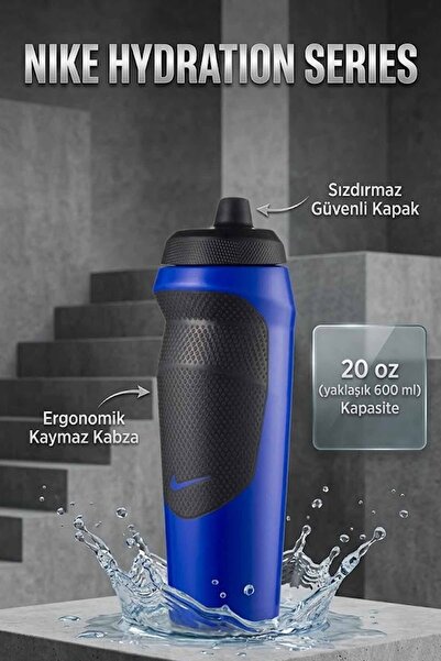 Nike HyperFuel Water Bottle 20 oz / 600 ml - Sızdırmaz Sporcu Matarası (Saks ...