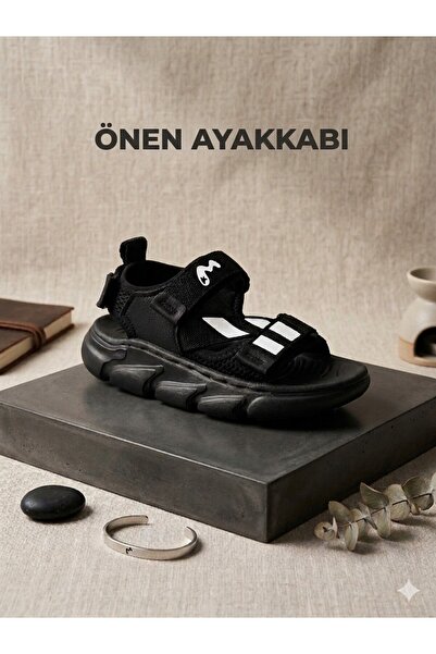 Marco Kids Imported Black Full Orthopedic Boys' Sandals