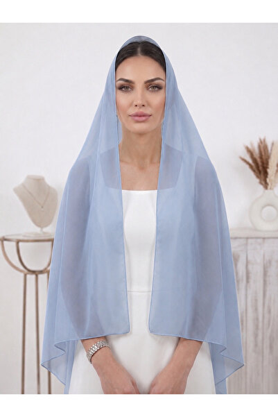 By Serpil Şener Cream Color Plain Chiffon Shawl - Daily&Wedding&Dowry&Mevlüt ...