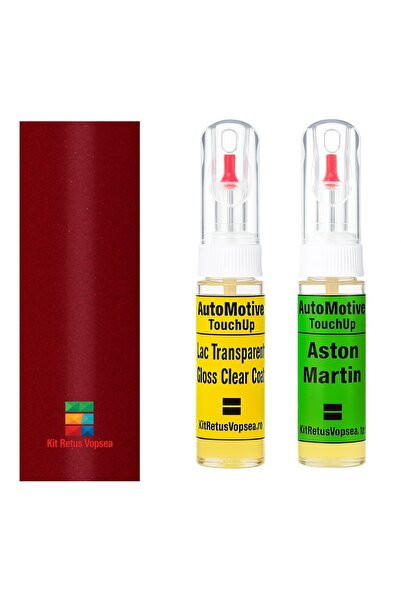 YLKRS AUTOMOTIVE Kit retus vopsea touch-up Aston Martin Rapide AM9252 (Roșu F...