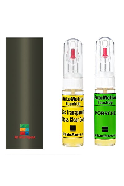 YLKRS AUTOMOTIVE Kit retus vopsea touch-up Porsche 924 POR376 (Petrolblau) ,5...